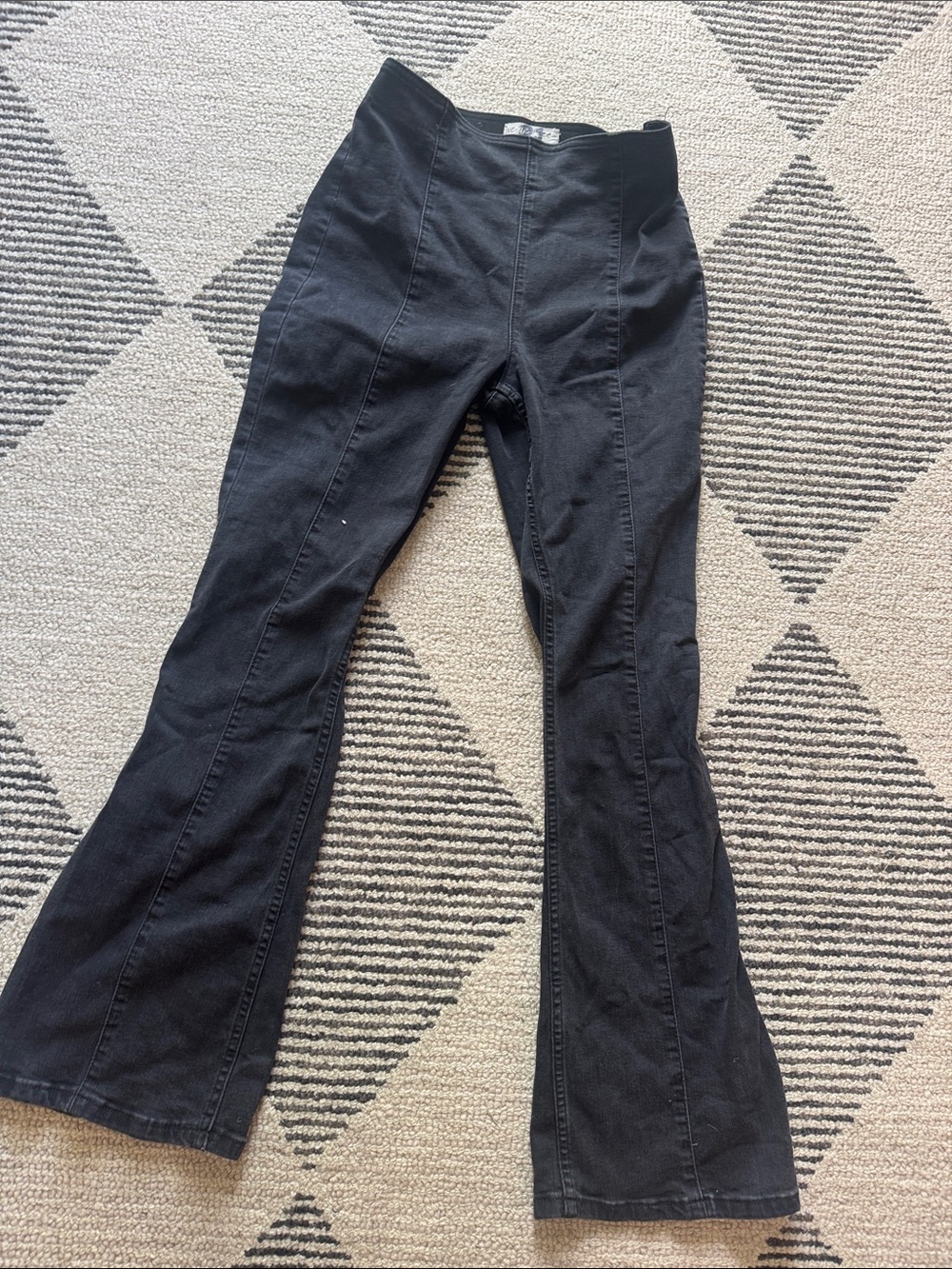 free people Black Women's Flared Jeans - Stretch Bootcut